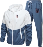 Tracksuit Men,Trendy Lightweight Tracksuit 2 Piece Hoodies Jogging Pants Casual Athletic Sweatsuit