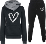 Joggers for Women 2 Piece Set Unisex Hoodies Tracksuit Sweatsuits Sweatshirt and Sweatpant for Women Men 2 Piece Sets