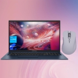 ASUS Vivobook 17.3” FHD Business Laptop, 12th Gen Intel Core i3-1215U, 36GB RAM, 2TB SSD, HDMI, Webcam, Wi-Fi, Windows 11 Pro, Blue, Bundle with Thunderobot ML101 Purple Wireless Mouse
