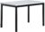 Roundhill Furniture Noyes Metal Dining Table with Laminated Faux Marble Top, Off-White