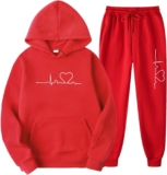 Travel Sets for Women 2 Piece Hoodie Sweatsuits Set Sweatpants Long Sleeve Sweatshirt Matching Joggers Tracksuit Sets