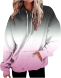 Women’s Sweatshirts,Lightweight Soft Comfortable Fleece Hoodies Oversized Classic Baggy Workout Sweatshirts