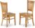 East West Furniture VAC-OAK-W Vancouver Kitchen Dining Chairs – Slat Back Wooden Seat Chairs, Set of 2, Oak