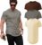 Mens T Shirts Casual Hipster Hip Hop Longline Crewneck Tee Shirts