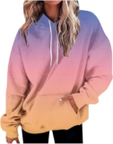 Pink Hoodie,Hoodie for Women Teen Girls Oversized Sweatshirt Cute Graphic Long Sleeve Clothes with Pockets