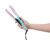 Aria Beauty The Twist Flat Iron – Split-Barrel Design for All Hair Types – Straight, Curly and Beachy Hair – Digital Display – Pastel Dream – 1 pc