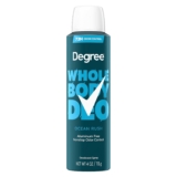 Degree Men Whole Body Deodorant Ocean Rush Spray for Men Aluminum Free 72H Odor Protection 4 oz
