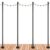EXCELLO GLOBAL PRODUCTS Premium String Light Poles – 4 Pack – Extends to 10 Feet – Deck Mount (Wood/Concrete)