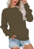 Sweatshirts for Women Trendy,Plus Size Sweatshirts for Women Casual Crewneck Tops Sleeve Loose Fit Pullover Shirts