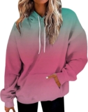Oversized Hoodie,Hoodies Teen Girls Oversized Graphic Sweatshirt Women Long Sleeve Pullover Top Preppy Sweater