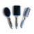 3Pcs Luxury Hair Brush Set, Premium Style Round Oval and Paddle Hair Brushes for All Hair Types (Ivory White)