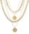 Pirate Necklace Chunky Gold Necklace for Women vintage Pirate Coin Pendant Necklace Fashion Chunky Chain Choker Necklaces Pirate Costume Women Men Jewellery