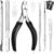 8PCS Toe Nail Clippers for Ingrown or Thick Toenails, Professional Fingernail Remover Trimmer Pedicure Tool Set, Premium Stainless Steel Nail Cuticle Pusher Ingrown Toenail File and Lifter for Seniors