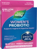 Nature’s Way Women’s Probiotic Pearls, Supports Vaginal and Digestive Health*, 1 Billion Live Cultures, No Refrigeration Required, 30 Softgels (Packaging May Vary)