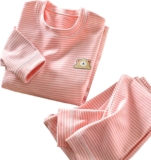 Children’s Velvet Set Warm Heating Autumn and Winter Pyjamas Children’s Base Thickened Men’s and Baby