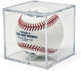 BallQube Baseball Display Case Autographed Baseball Case for Display UV Protected Baseball Cube Display Memorabilia Baseball Display Case Square Clear Baseball Display Case Holder 4 Pack