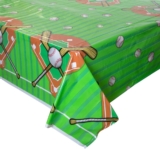 Baseball Plastic Tablecloth, 84″ x 54″