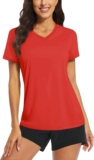 TACVASEN Women’s T-Shirts UPF 50+ Sun Protection V-Neck Short Sleeve Tops Quick Dry Hiking Running Workout T-Shirts
