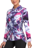 Tanst Sky Women’s Golf Shirt UPF 50+ Long Sleeve Quarter Zip Pullover Athletic Hiking Workout Tops