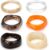 6 Pcs Acrylic Resin Chunky Bangle Bracelets for Women Punk Bangle Geometric Wide Bracelets Thick Acetate Jewelry