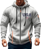 Mens Sweatshirts Hoodies,Plus Size Pullover Casaul Long Sleeve Drawstring Soft Knit Fleece Pocket Sweatshirts