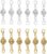 12 Pcs Gold and Silver Rhinestone Ball Style Magnetic Lobster Clasp for Jewellery Necklace Bracelet