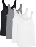 Hanes Originals Pack, Soft Cotton Rib Tank Tops for Women, 4-Pack