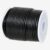 GENIQUE Real/Genuine Round Leather String Cord for Necklace, Bracelets, Jewellery, Braiding (2mm, Black)