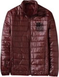 Mens Winter Jacket Light Quilted Down Jackets Casual Packable Full-Zip Puffer Coat Trendy American Flag Graphic Coat