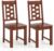 Giantex Wooden Dining Chairs Set of 2, Kitchen Chair w/Solid Rubber Wood Frame, High Hollowed Backrest, Wide Seat, 400 LBS Load, Farmhouse Side Chairs for Kitchen, Dining Room, Living Room