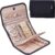 BELALIFE Travel Jewelry Case Organizer, Foldable Storage Roll for Earrings, Necklaces, Rings, Bracelets, Brooches, Black