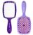 BOM BOM 2 Unit Kit, Wet And Dry Vented Detangling Hair Brush For All Hair Types, Light Weight Hairbrush, Scalp Massage Brush (Purple)