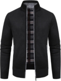 Mylldey Mens Sweater Cardigan Full Zip Knitted Long Sleeve Sweaters Men Workout Outfits