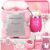 Birthday Gifts for Women, 12 PCS Unique Relaxing Spa Self Care Box Get Well Soon Gifts Baskets, Mothers Day Gifts for Mom, Wife, Girlfriend, Friends, Her Fantasy Box (Pink)
