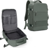 coowoz Large Travel Backpack For Women Men,Carry On Backpack,Hiking Backpack Waterproof Outdoor Sports Rucksack Casual Daypack Travel Essentials（Olive Green Minimalist）