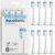 AquaSonic Proflex Replacement Brush Heads | ADA Accepted | for Whiter Teeth & Gum Care | Compatible with Many AquaSonic Toothbrush Handles (8 Pack White)