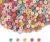 1000PCS Colourful Letter Beads for Threading, 4 x 7 MM Acrylic Round Beads for Jewellery DIY Making Crafts Bracelets Necklaces Ornaments-Gold