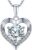 Heart Pendant Necklace Gifts for Wife, Engraved ‘I LOVE YOU’ Gift for Wife, 1-3 Carat Moissanite Necklace, Anniversary Eternity Jewelry Present for Wife, Birthday Gifts for Women