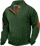 Graphic Sweatshirt Long Sleeve Quarter Zip Sweatshirts Mens Big Casual Top Lightweight Fall Pullover Sweatshirts