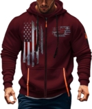 Long Sleeve Shirts for Men Fashion Quarter Zip Retro Casual Sweatshirt Fitness Tactical Hoodie with Pocket