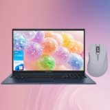 ASUS Vivobook 17.3” FHD Daily Laptop, Intel Core i3-1215U, Intel UHD Graphics, 20GB RAM, 1TB SSD, HDMI, Webcam, Wi-Fi, Windows 11 Home, Blue, Bundle with Thunderobot ML101 Purple Wireless Mouse