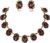 BriLove Victorian Style Statement Necklace Pierced Earrings Jewelry Set for Women Crystal Floral Cameo Inspired Oval Jewellery for Party Prom