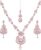 Touchstone Indian Bollywood Gorgeous intricate Workmanship Sparkling Rhinestone crystal wedding Designer Jewelry Necklace Set In Gold or Silver Tone For Women.