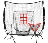 Hit Run Steal Heavy Duty Softball & Baseball Net with Carrying Bag – Perfect Hitting Net for Your Batting and Pitching Practices