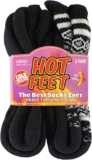 HOT FEET Thermal Socks For Women for Cold Weather – Thick Warm Socks for Women, Winter Hiking Socks, Heat Insulated Socks