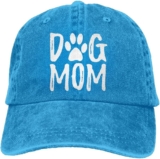 Unisex Dog Mom Vintage Jeans Adjustable Baseball Cap Cotton Denim Dad Hat