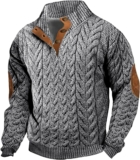 Men Sweatshirt Running Sport Quarter Zip Long Sleeve Sweatshirts Trendy Soft Pullover Sweatshirts Shirts