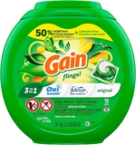 Gain flings Laundry Detergent Soap Pacs HE Compatible Long Lasting Scent, Original Scent, 76 Count