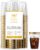 Perfect Settings Premium Double Gold Rimmed Disposable Plastic Cups, Durable Clear Plastic Drinking Glasses for Cold Beverages & Cocktails, BPA-FREE, Disposable Wedding Cups, 14 oz. (Pack of 100)