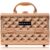 SHANY Chic Makeup Train Case Cosmetic Box Portable Makeup Case Cosmetics Beauty Organizer Jewelry storage with Locks, Multi trays Makeup Storage Box with Makeup Mirror – Rose Gold